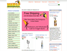 Tablet Screenshot of mangopet.com